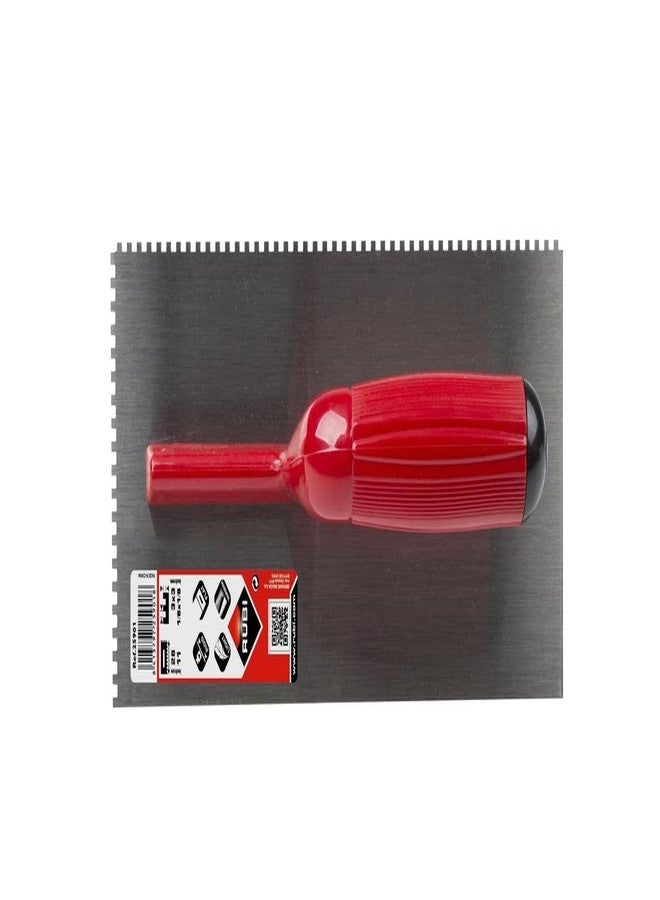 Rubi 25901 High Wear Resistant Steel Notched Trowel 11" x 4" (Notch Size 3 mm x 3 mm) (Pack of 1) - Image 3